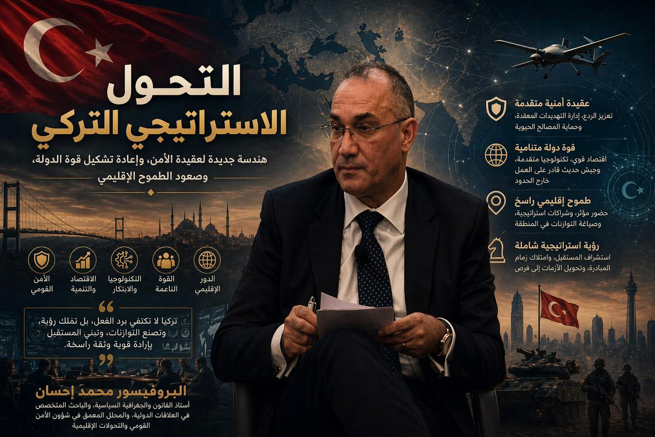 التحول الاستراتيجي التركي:  عقيدة الأمن.. اقتدار الدولة.. والطموح الإقليمي