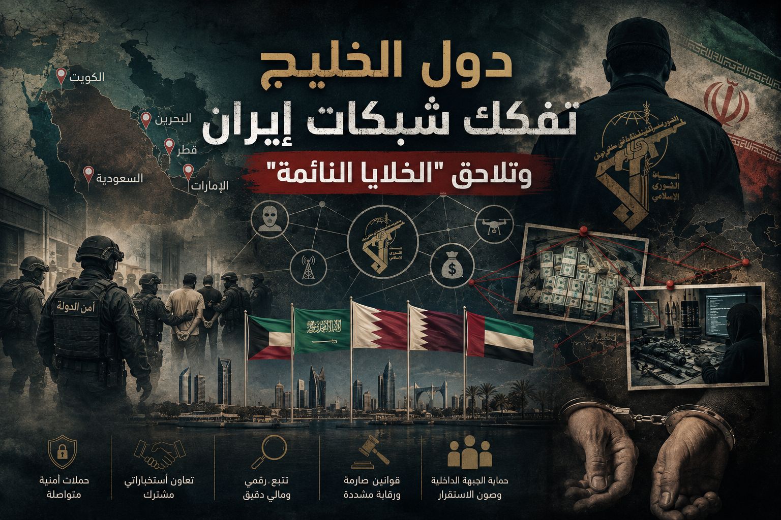 دول الخليج تفكك شبكات إيران وتلاحق الخلايا النائمة