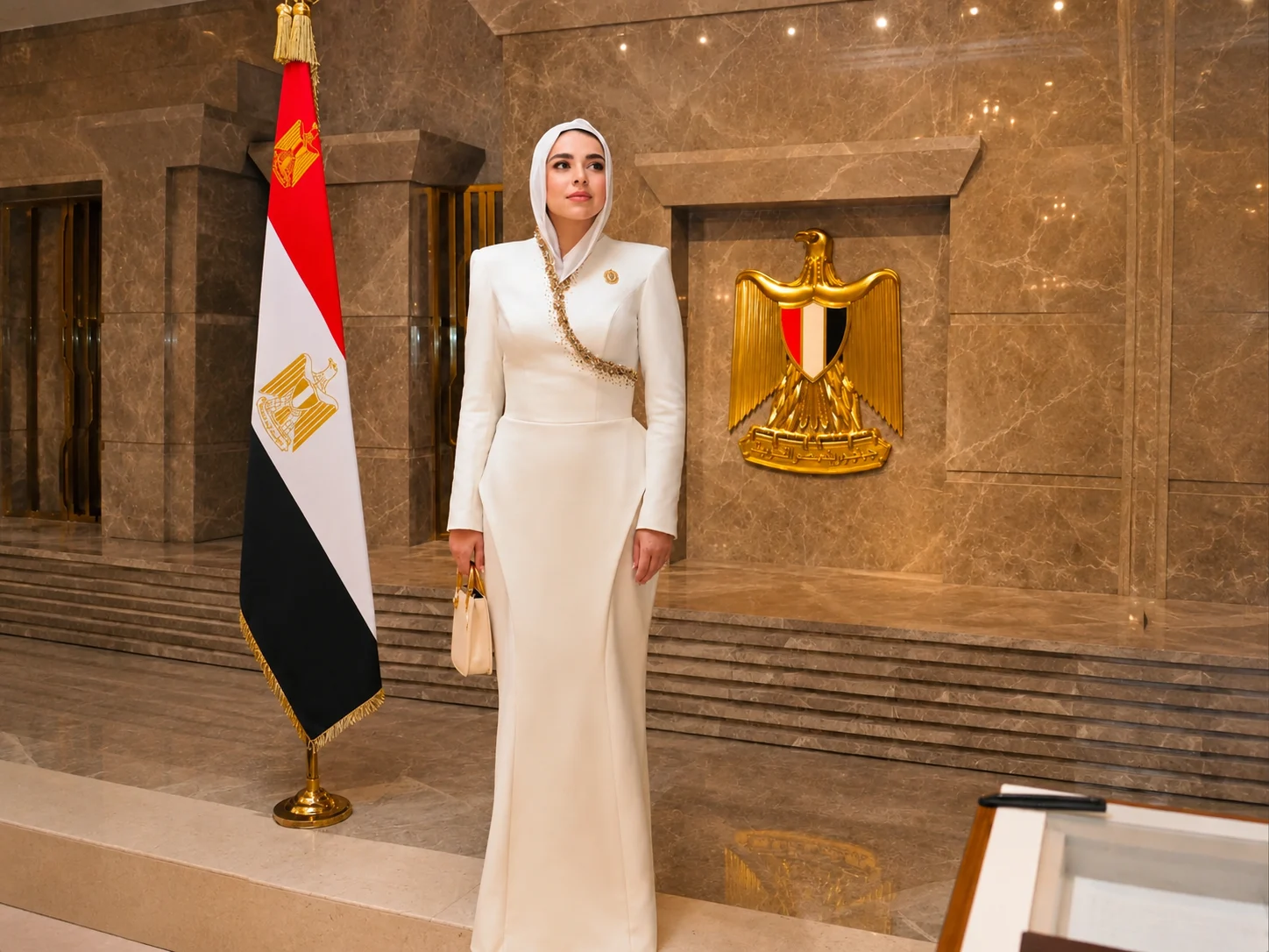 آية السيسي.. أناقة هادئة تعكس هوية مصر
